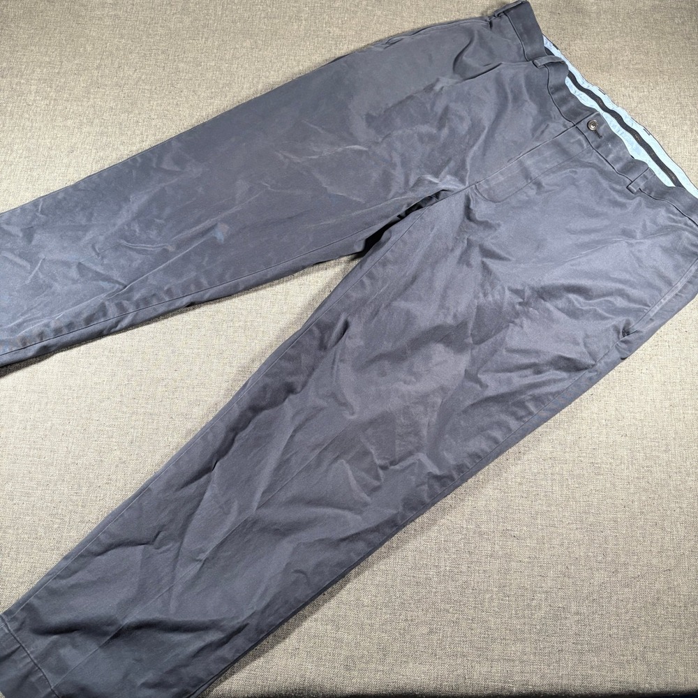 Brooks Brothers Chino Mens 42x32 Blue Advantage Clark Fit Stretch Lightweight